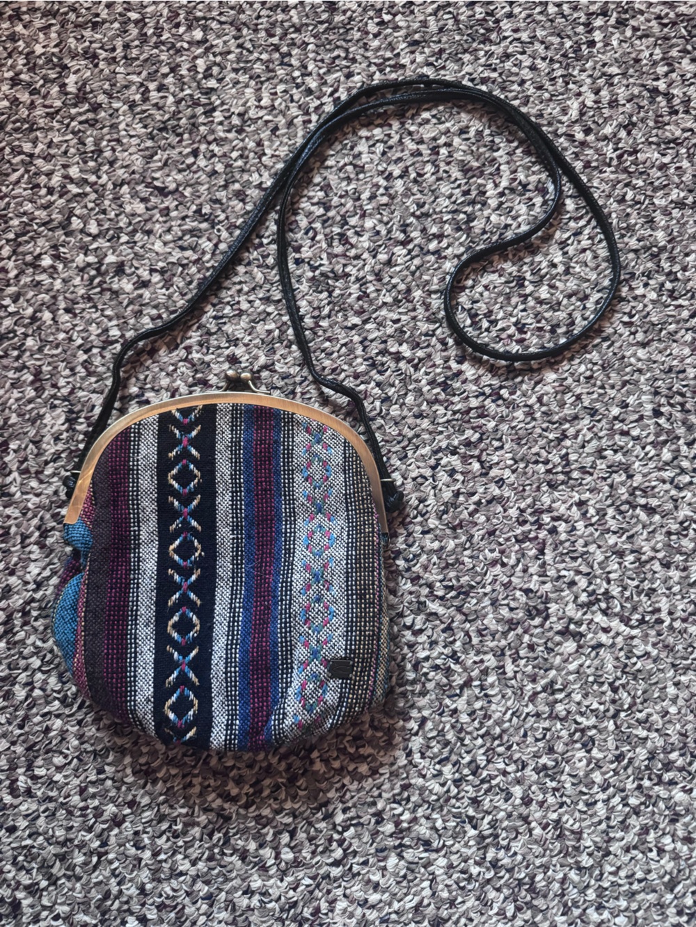 O'Neill Boho Striped Round Crossbody Bag in Multicolor